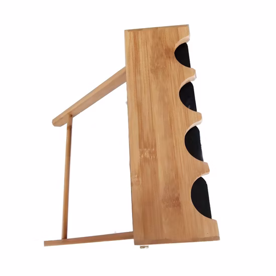 Space Saving for Kitchen Bamboo Spice Storage Rack 4tier Cabinet Storage Organizer for Drawer