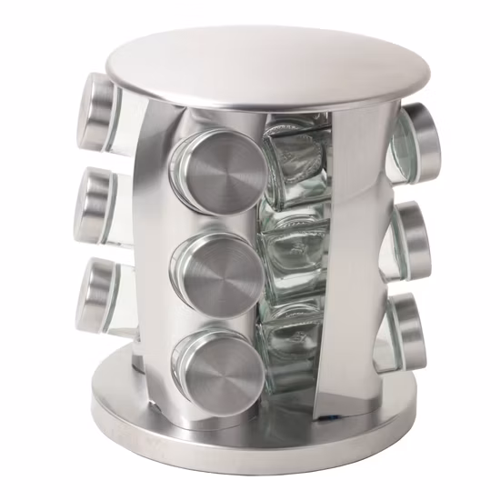 Countertop Storage Seasoning Tower Rotating Spice Jar Rack