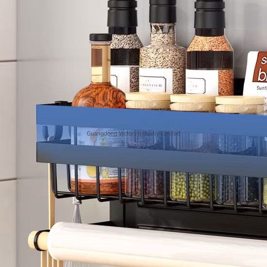 Magnetic Refrigerator Wall Mounted Type Kitchen Spice Rack